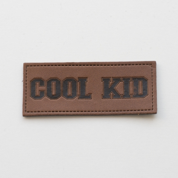 Kunstleder Label "Cool Kid"
